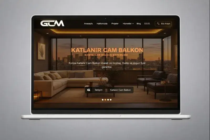 Konya Meram GOM - Cam Balkon Web Tasarım Projesi